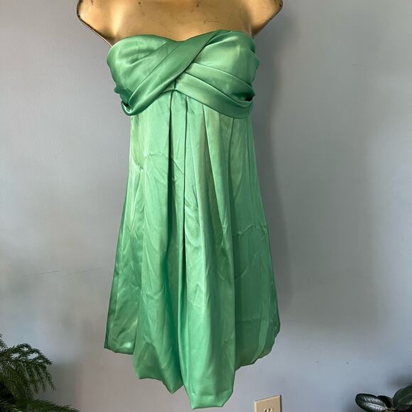 Vintage cocktail dress, NEW, strapless Satin w balloon hem Xscape - Picture 1 of 10